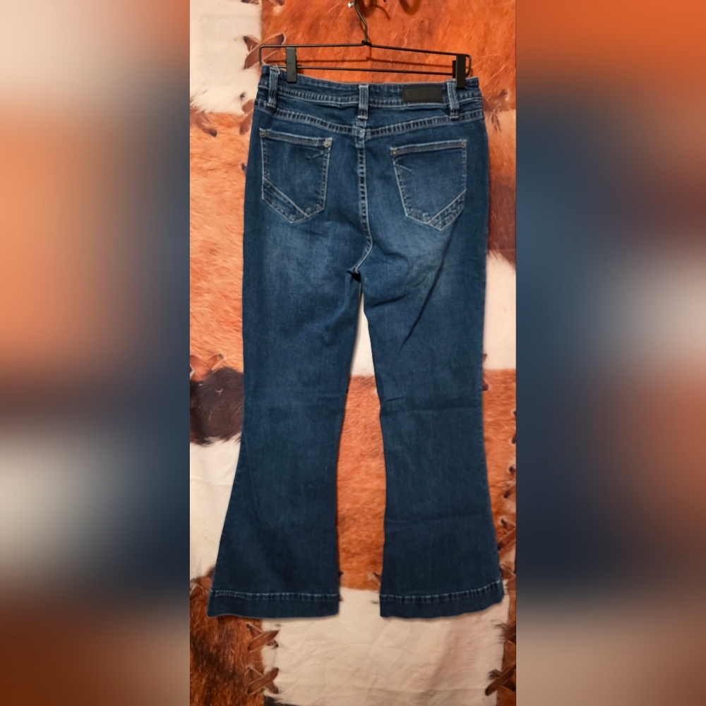 Rock & Roll Denim Indigo Wide Leg Jeans